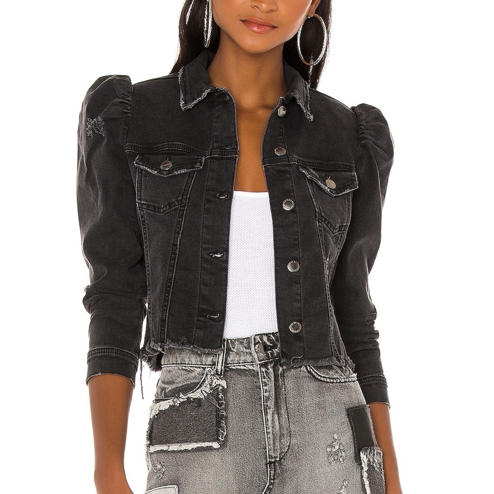 NWT retrofete denim black jacket